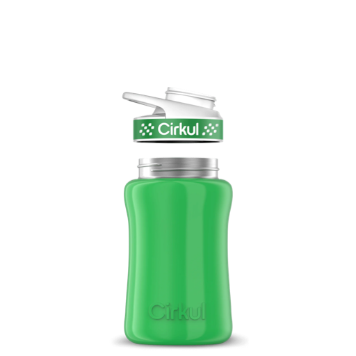 12oz. Stainless Steel Bottle & Comfort Grip Lid
